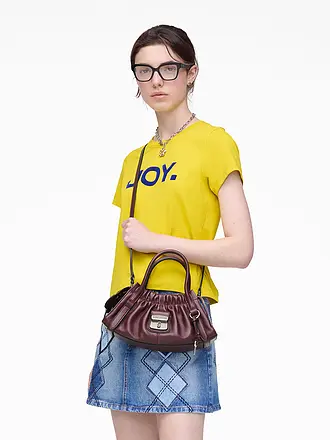 MARC JACOBS | Ledertasche - Mini Bag THE SMALL SATCHEL | dunkelrot